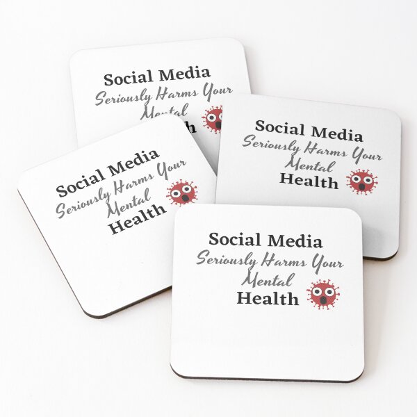 Item preview, Social Media Seriously Harms Your Mental Health designed and sold by MashionDesign.