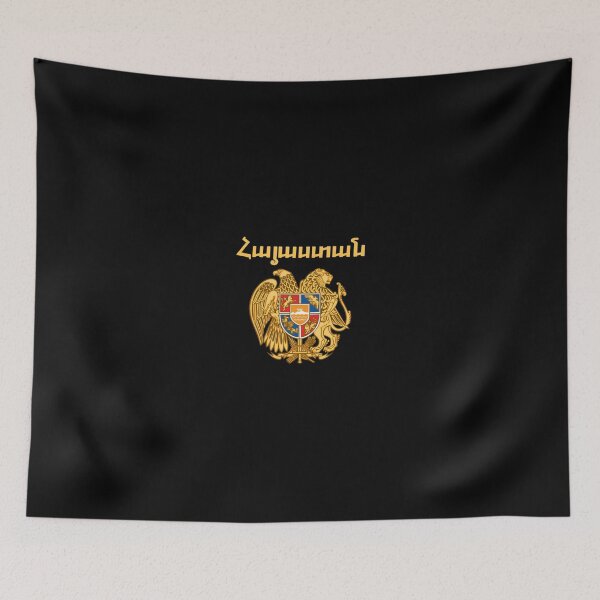 Item preview, Hayastan Armenia Coat Of Arms Shirt Armenian Emblem Souvenir Pullover Hoodie designed and sold by teatordena.