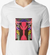 The Inspiration of The Pink Rose Men's V-Neck T-Shirt
