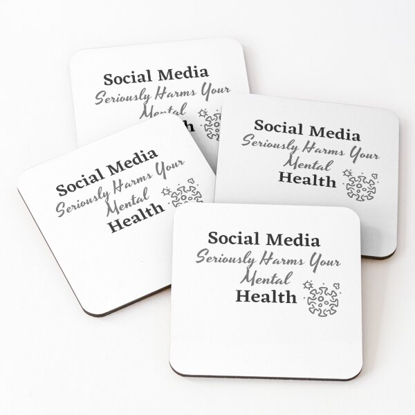 Item preview, Social Media Seriously Harms Your Mental Health designed and sold by MashionDesign.