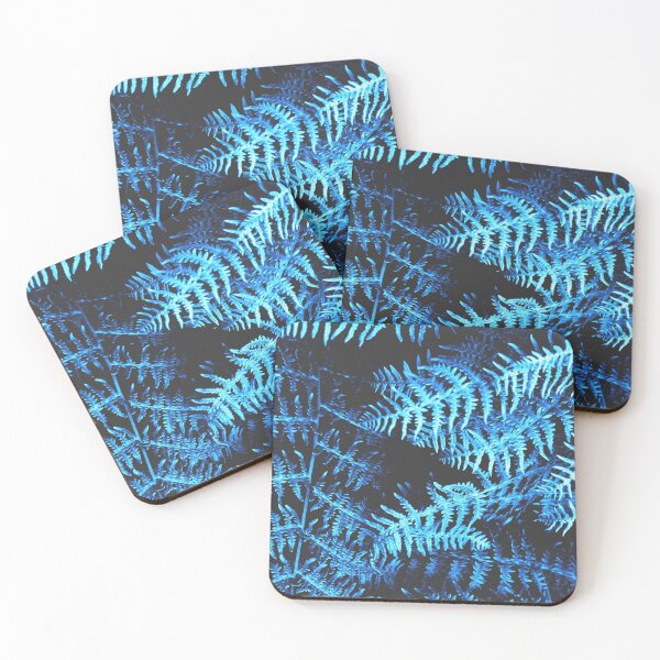 Item preview, BLUE SERIES Botanical fern jungle in blue shades designed and sold by by-jwp.