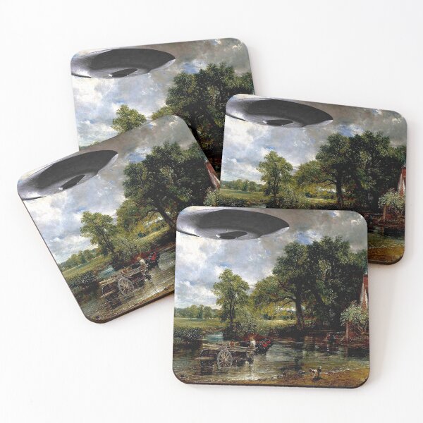 Item preview, The Hay Wain with UFO (mirrored) designed and sold by johnparker007.