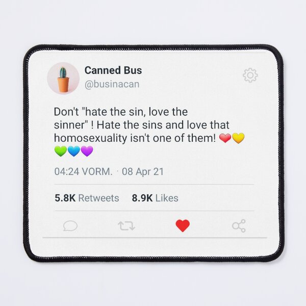 Item preview, Anti religious homophobia post designed and sold by BusInACan.