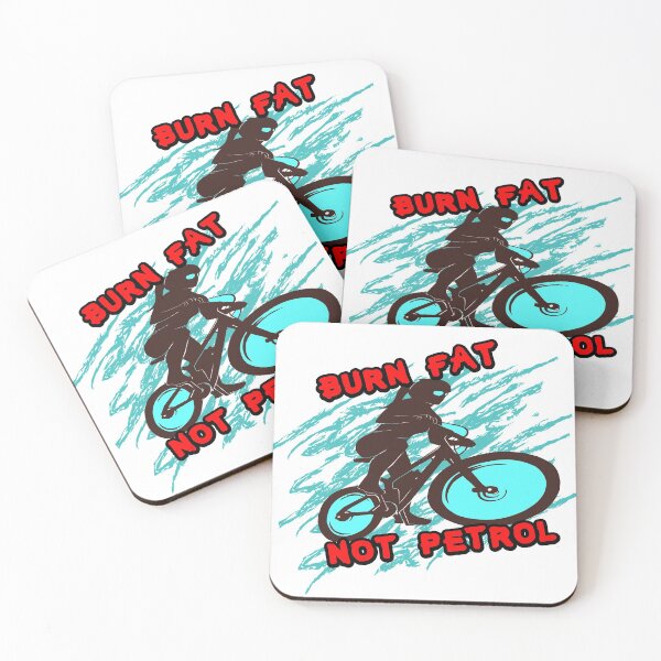 Item preview, Cool mountain bike motif Burn Fat not Petrol designed and sold by Merchandiser099.