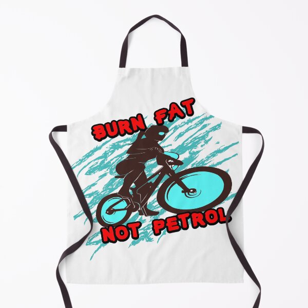 Item preview, Cool mountain bike motif Burn Fat not Petrol designed and sold by Merchandiser099.