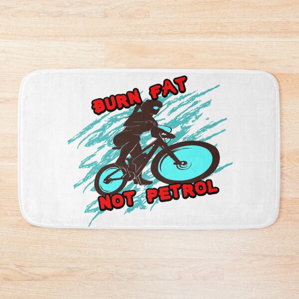 Item preview, Cool mountain bike motif Burn Fat not Petrol designed and sold by Merchandiser099.