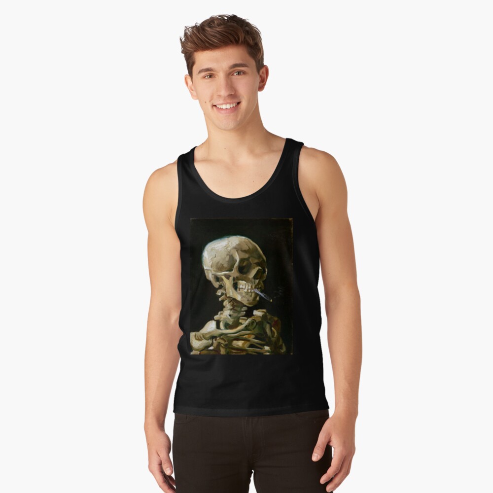 Vincent van Gogh Head of a Skeleton with a Burning Cigarette Tank Top