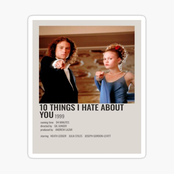 Artikel-Vorschau von 10 Dinge, die ich an dir hasse (1999) Film, designt und verkauft von LovedPosters.