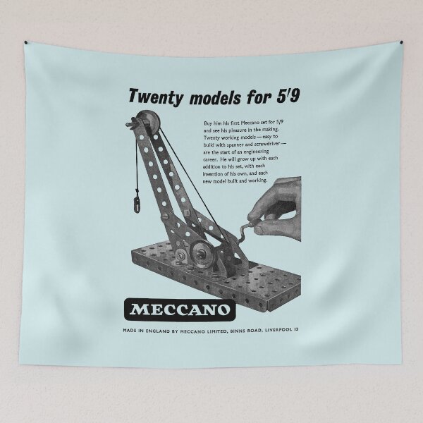 Item preview, CONSTRUCTION TOY - ADVERT designed and sold by ThrowbackAds.