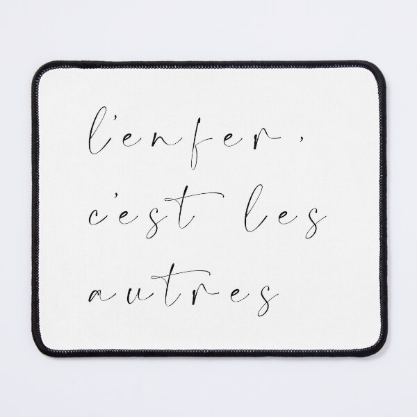 Item preview, hell is other people / l'enfer, c'est les autres designed and sold by ShuckedLondon.
