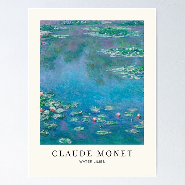 Vista previa del artículo con la obra «Nenúfares de Claude Monet», diseñado y vendido por redoARTstore.