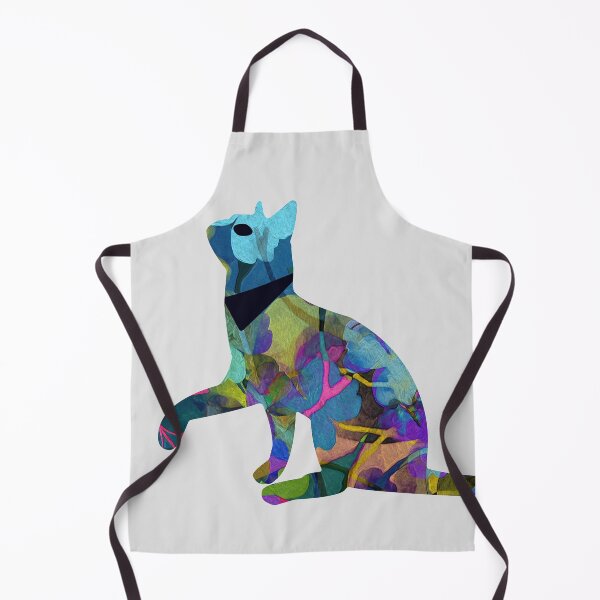 Item preview, Kawaii Adorable Cat with Abstract Pattern, Popoki 809 designed and sold by VinBasis.