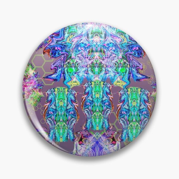 Item preview, Chrome Psy Symmetry Totem designed and sold by Discordant Dreams Art.