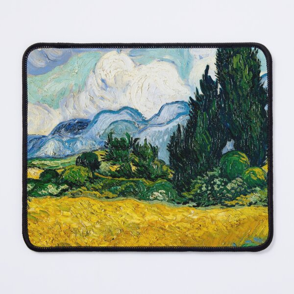 Item preview, Wheat Fields with Cypresses by Vincent Van Gogh designed and sold by redoARTstore.