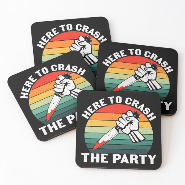 Item preview, Here to Crash the Party - Funny Halloween designed and sold by S Cube Design.