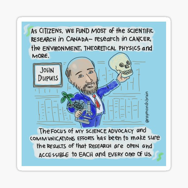 #SciComm100: John Dupuis Sticker