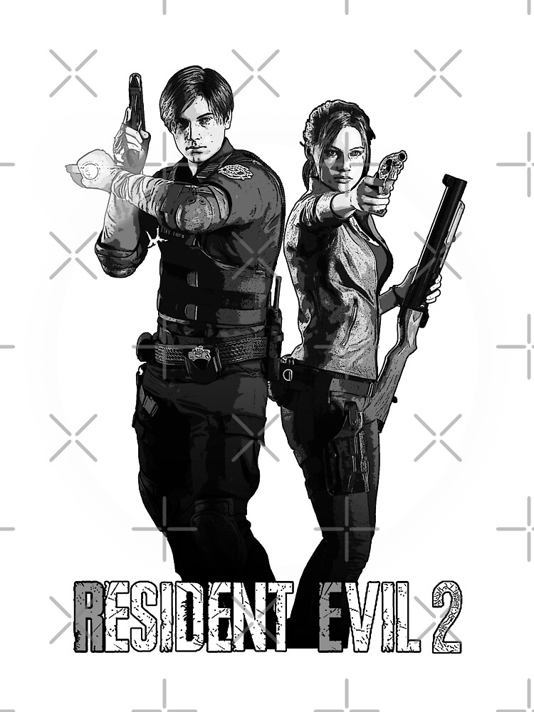 Resident Evil 2 Remake / Leon Kennedy and Claire Redfield Poster