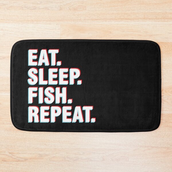Item preview, 3D Effect. Eat. Sleep. Fish. Repeat. designed and sold by SweetLog.