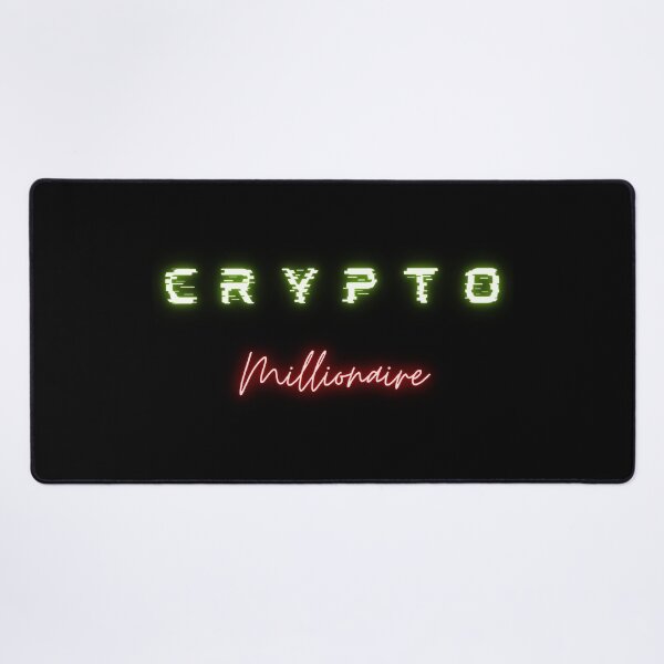 Crypto millionaire Desk Mat