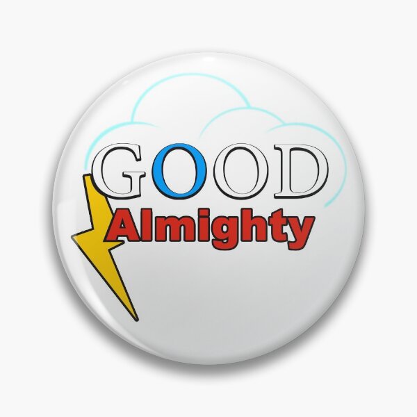 Item preview, Good Almighty or Good God Almighty (play on words) | Logo-Type Design with Clouds and Lightning designed and sold by CupHat-t-shirts.
