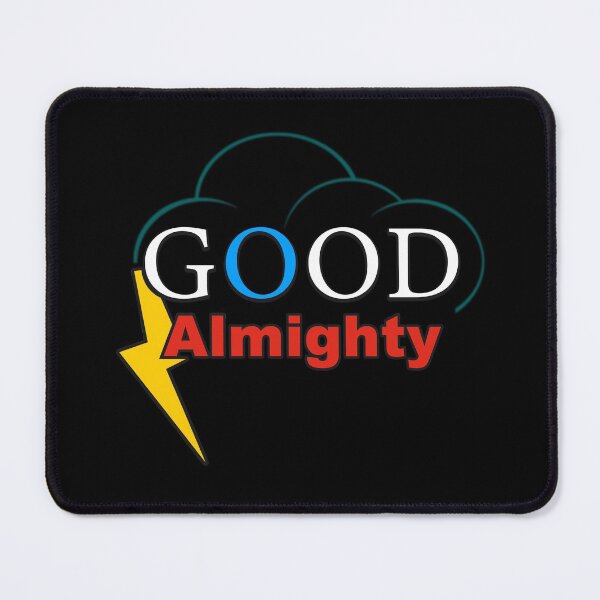 Item preview, Good Almighty or Good God Almighty (play on words) | Logo-Type Design with Clouds and Lightning designed and sold by CupHat-t-shirts.