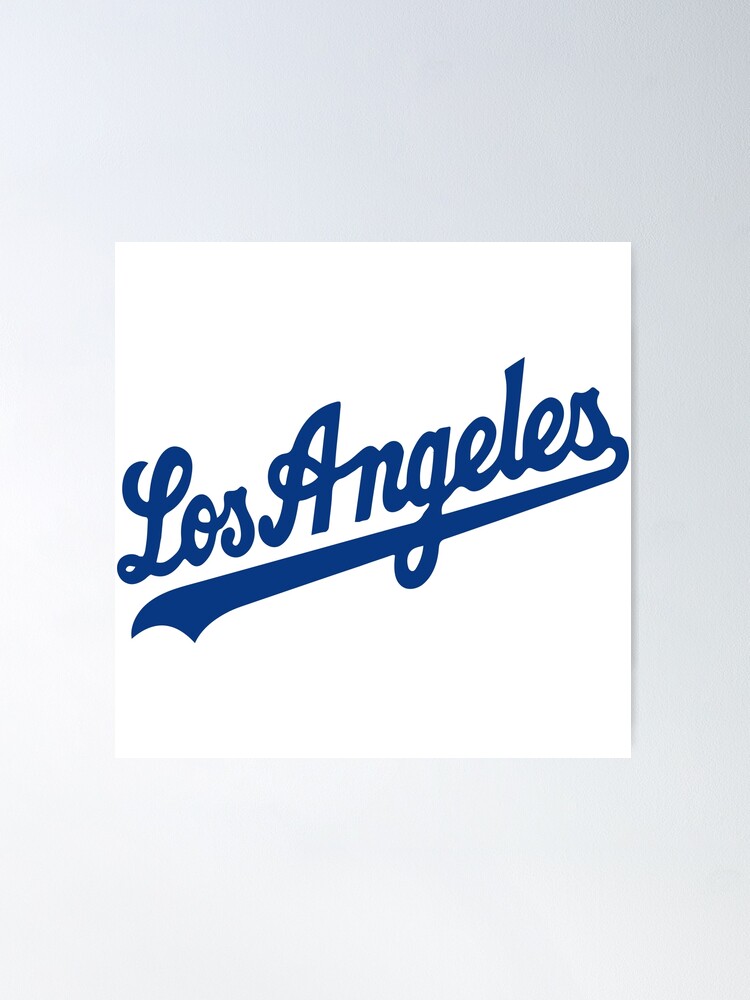 Los Angeles License Plate Art Sports Design Lakers Dodgers Rams Kings Poster