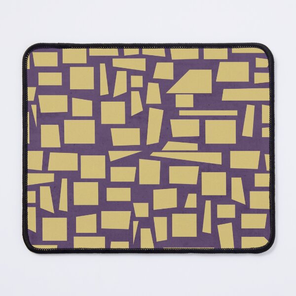 Item preview, violet and yellow geometric art  designed and sold by Ruba-Mo.