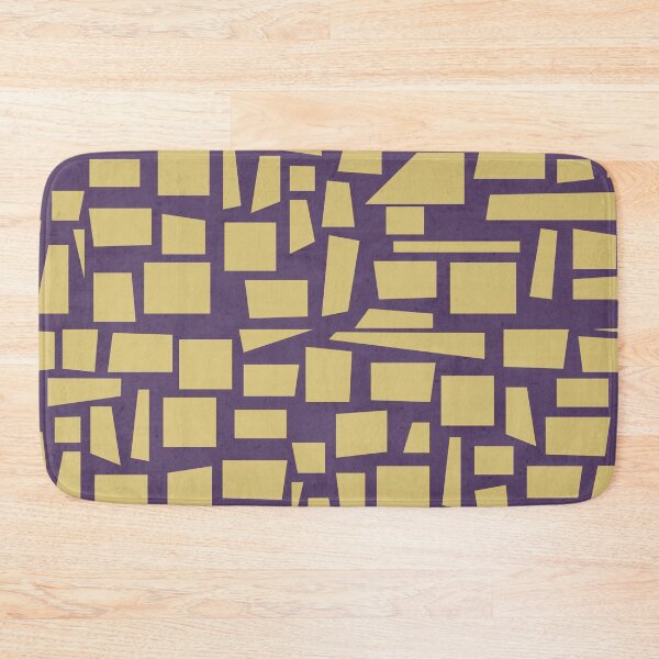 Item preview, violet and yellow geometric art  designed and sold by Ruba-Mo.