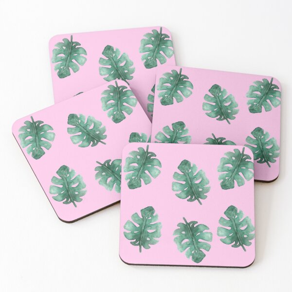 Item preview, Tropical Pastel Pink and Green Leaf  designed and sold by AnnaNov.