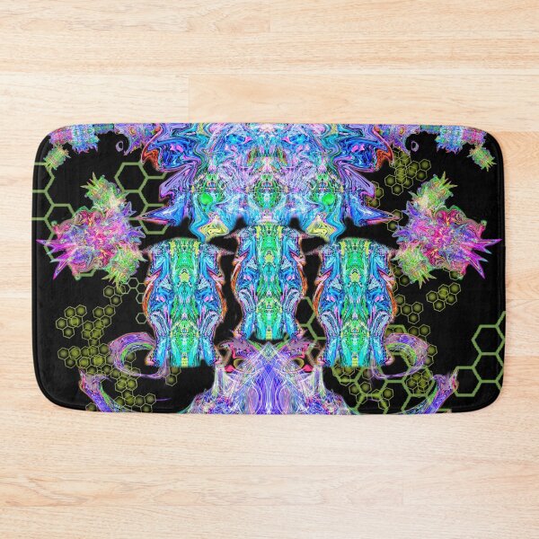 Item preview, Chrome Psy Symmetry Totem (Black) designed and sold by Discordant Dreams Art.