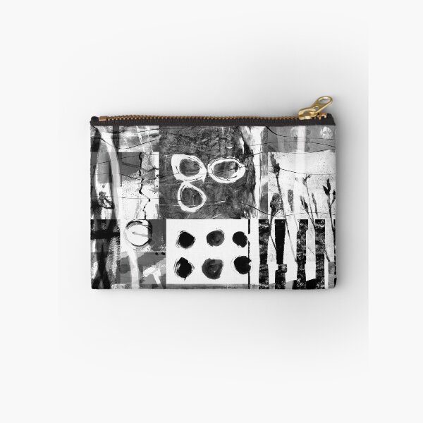 Item preview, Black and White Abstract Collage designed and sold by NancyMerkle.