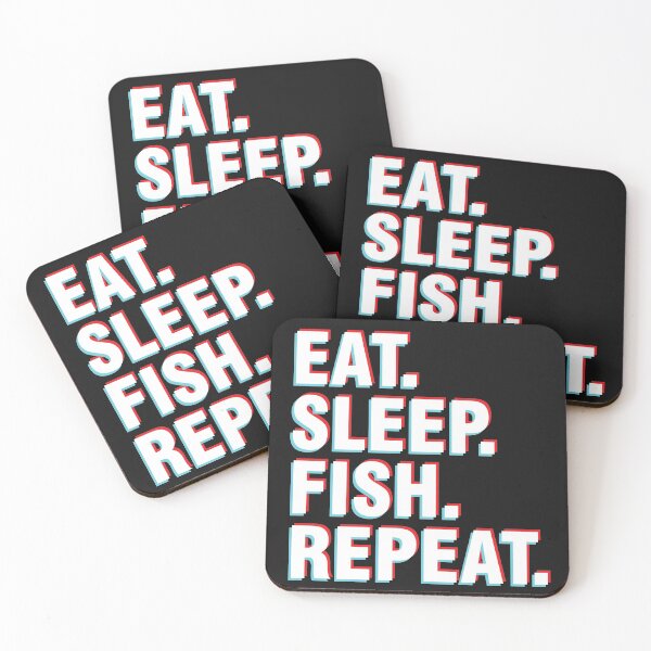 Item preview, 3D Effect. Eat. Sleep. Fish. Repeat. designed and sold by SweetLog.