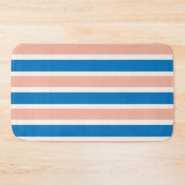 Item preview, Blue , peach and white stripes designed and sold by iCraftCafe.