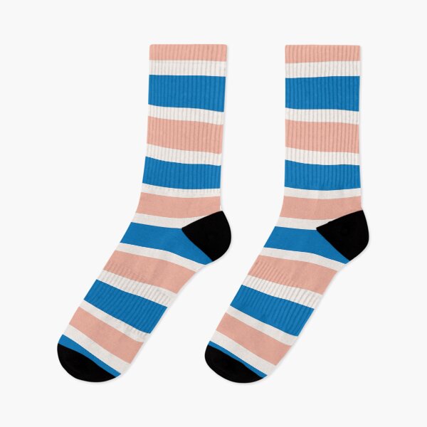 Item preview, Blue , peach and white stripes designed and sold by iCraftCafe.
