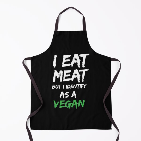 Item preview, i eat meat but i identify as a vegan, vegan protein powder, vegan snacks, vegan food, vegan gifts designed and sold by adjamine.