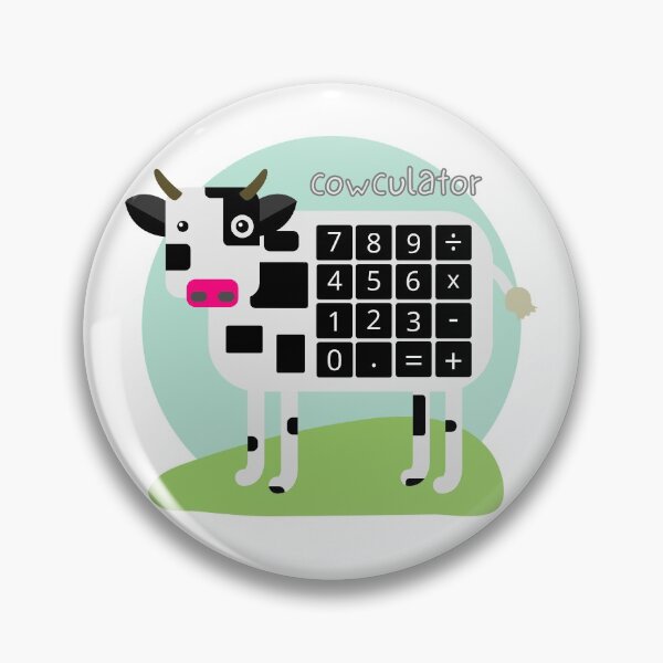Item preview, Cowculator - Animal Pun designed and sold by The Agreeable Raven.