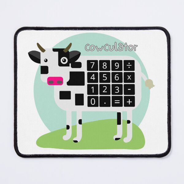 Item preview, Cowculator - Animal Pun designed and sold by The Agreeable Raven.