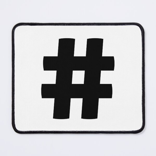Item preview, Hashtag (Black) designed and sold by STUDIO-72.