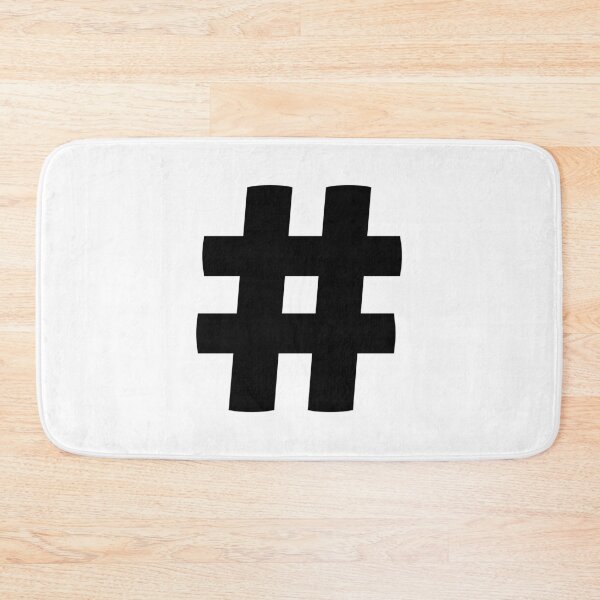 Item preview, Hashtag (Black) designed and sold by STUDIO-72.