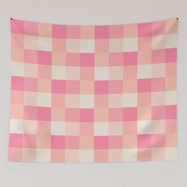Item preview, Pastel Pink Grid Pattern Adorable Kawai designed and sold by trajeado14.