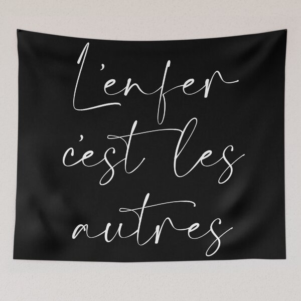 Aperçu de l'œuvre l'enfer c'est les autres / l'enfer, c'est les autres créée et vendue par ShuckedLondon.