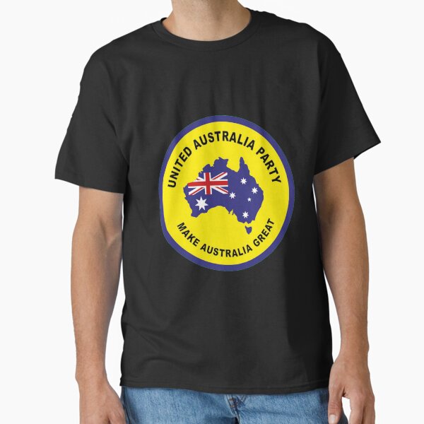 Vista previa del artículo con la obra «Partido Australia Unida de Clive Palmer», diseñado y vendido por Beluga Cat.
