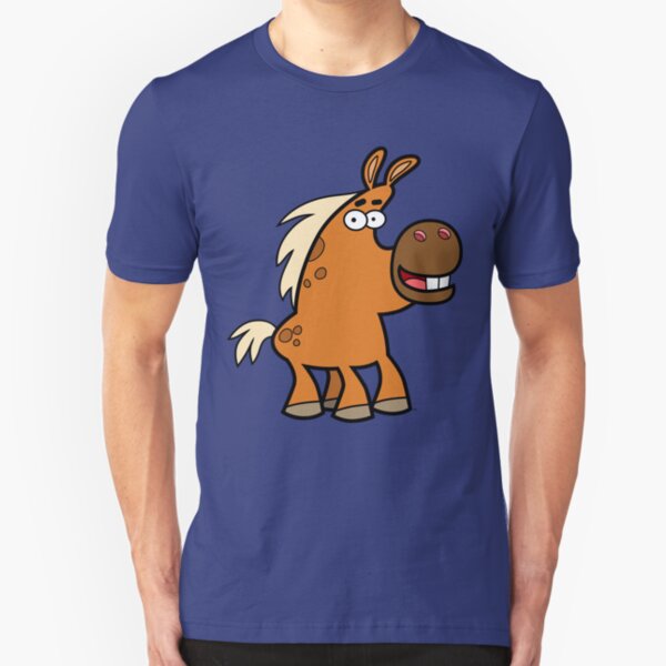 Cartoon Palomino Stud by Cheerful Madness!! Slim Fit T-Shirt