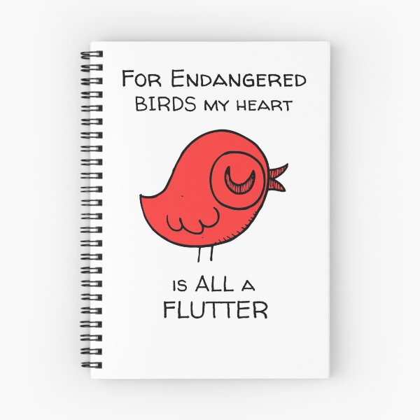 Item preview, Endangered Birds Message with a Beautiful Red Bird Graphic designed and sold by CupHat-t-shirts.