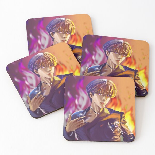 Item preview,  Ateez Yeosang dejavu anime fantasy fanart stickers designed and sold by Krystal Li.
