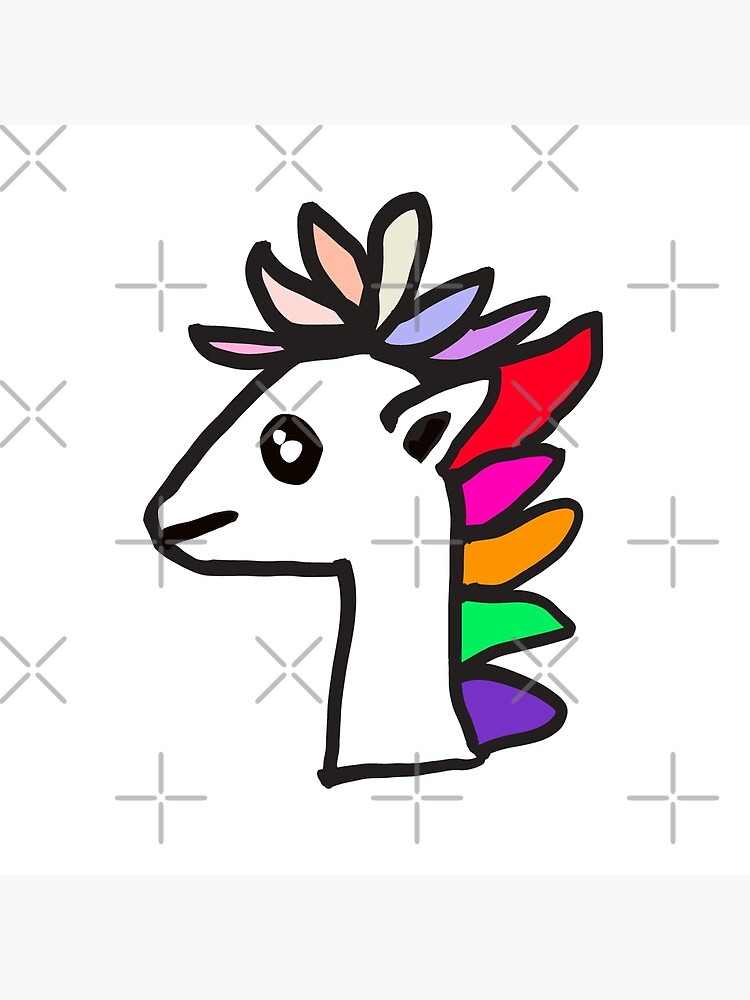 arco iris de dibujos animados lindo unicornio