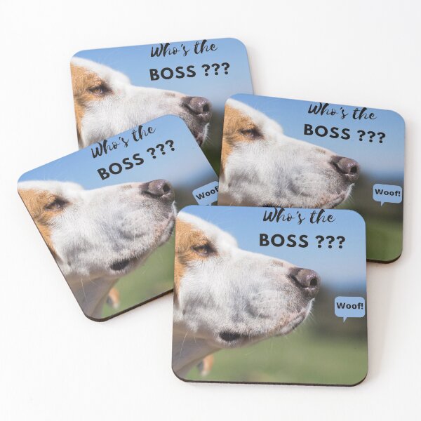 Item preview, Funny, Cute, Sweet, Love for the dog, pet lover, Who's the boss? Woof! Animal lovers designed and sold by AccessMyself.