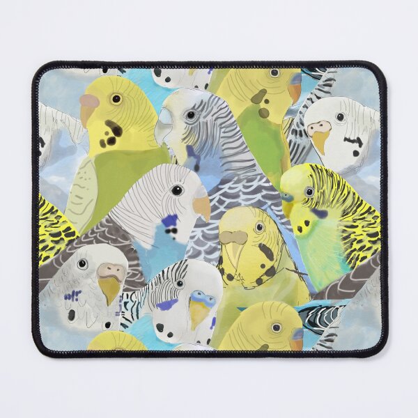 Item preview, Budgie Parakeets designed and sold by Amy Hadden.