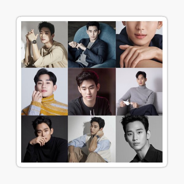 "Kim Soo Hyun Collage Aquarius Zodiac" Sticker for Sale by AthiraA