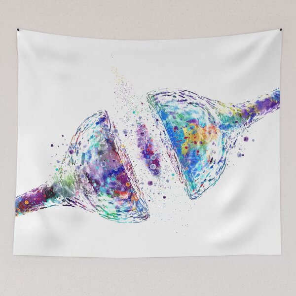 Item preview, Synapse Receptor Brain Nerve Cell Watercolor designed and sold by LotusGifts.